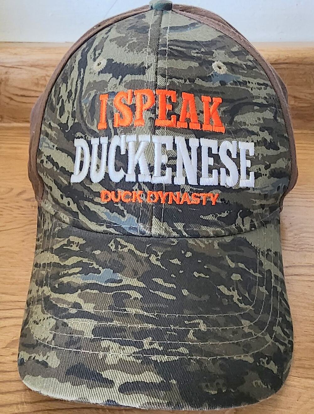 Duck Dynasty I Speak Duckenese Camo Brown Men's Adjustable Baseball Cap Hat